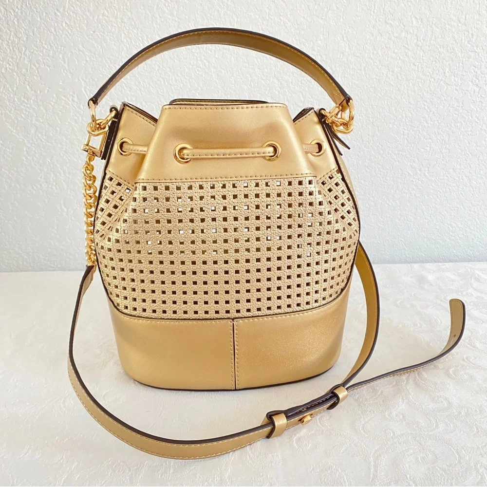 Michael Kors Gold Bucket 2 way Bag